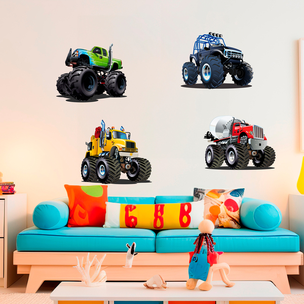 Stickers pour enfants: Kit Monster Truck Big