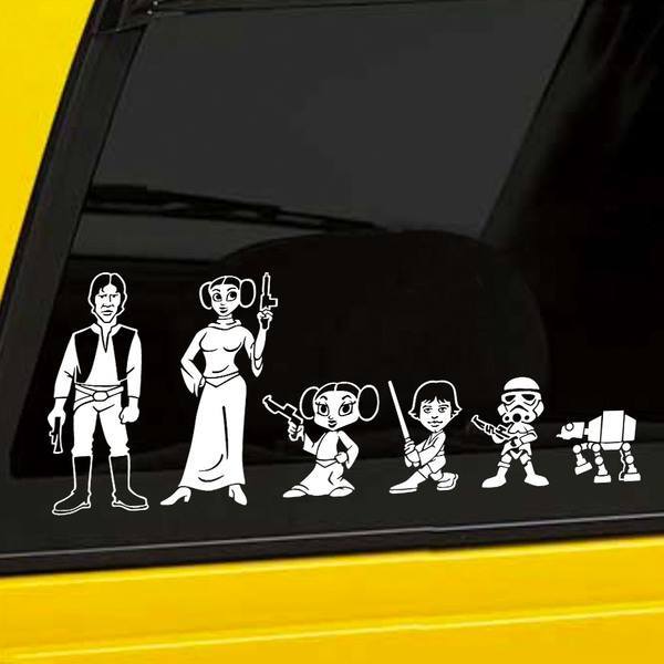 Autocollants: Fille princesse Leia
