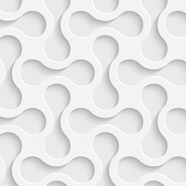 Stickers muraux: Formes abstraites en blanc