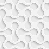 Stickers muraux: Formes abstraites en blanc 3