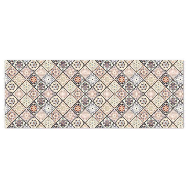 Stickers muraux: Des carreaux dans des tons pastels