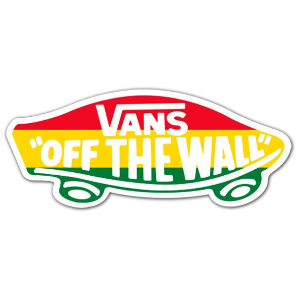 Autocollants: Vans off the wall Rastafari