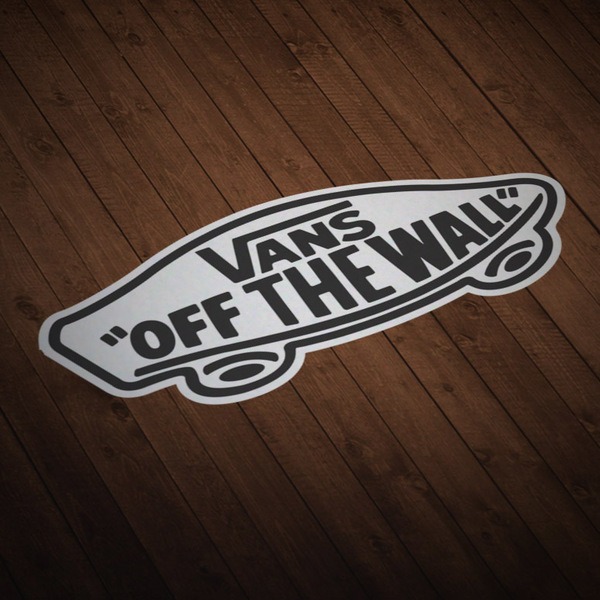Autocollants: Vans off the wall blanc
