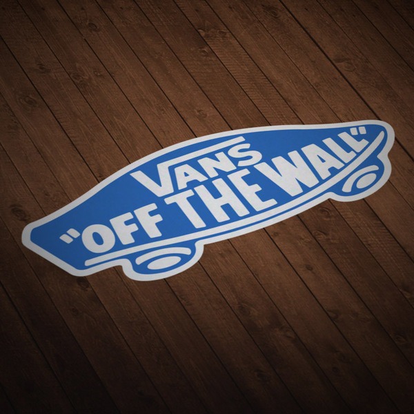 vans off the wall bleu