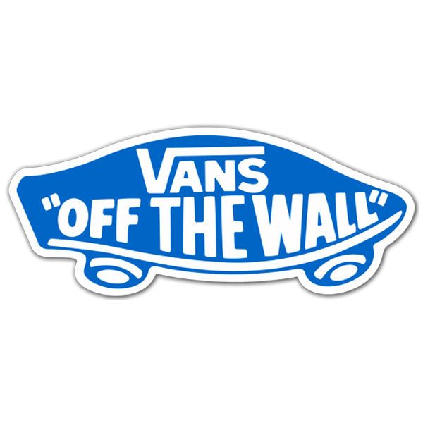 Autocollants: Vans off the wall bleu