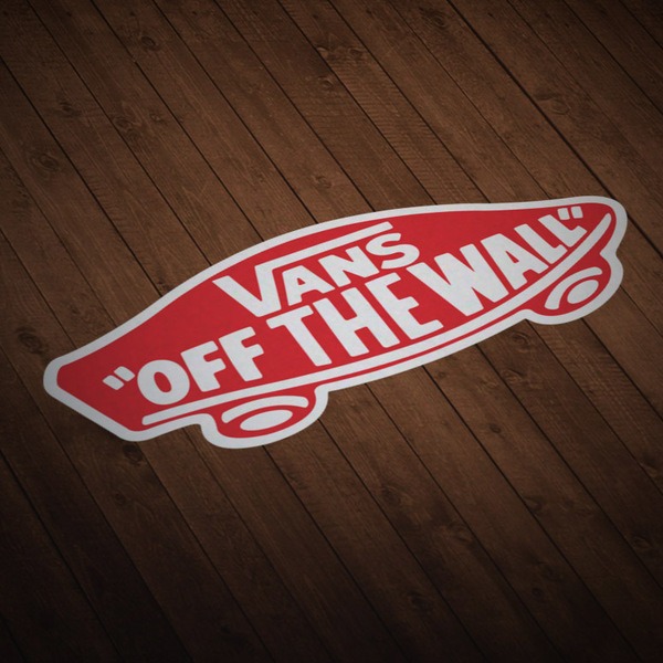 Autocollants: Vans off the wall rouge