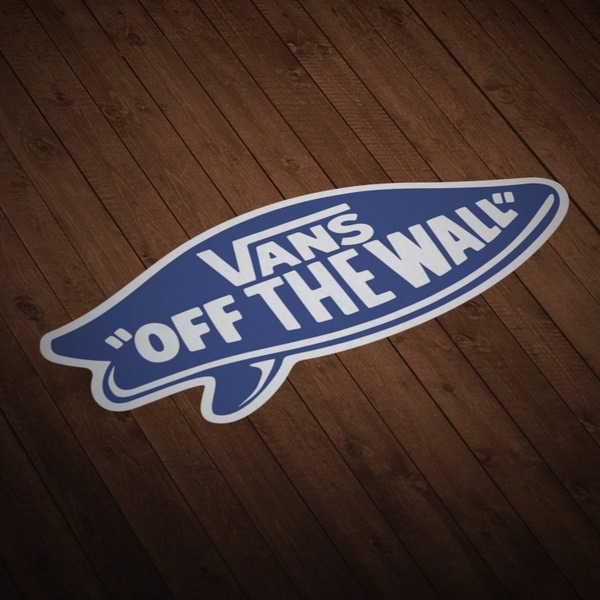 Autocollants: Vans off the wall surf bleu