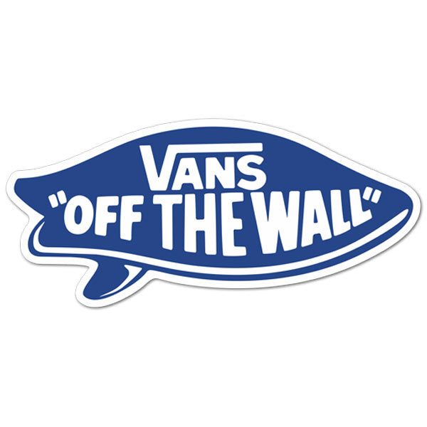 Autocollants: Vans off the wall surf bleu