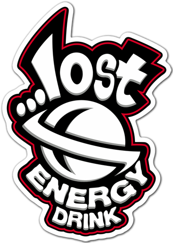 Autocollants: Lost Energy Drink star