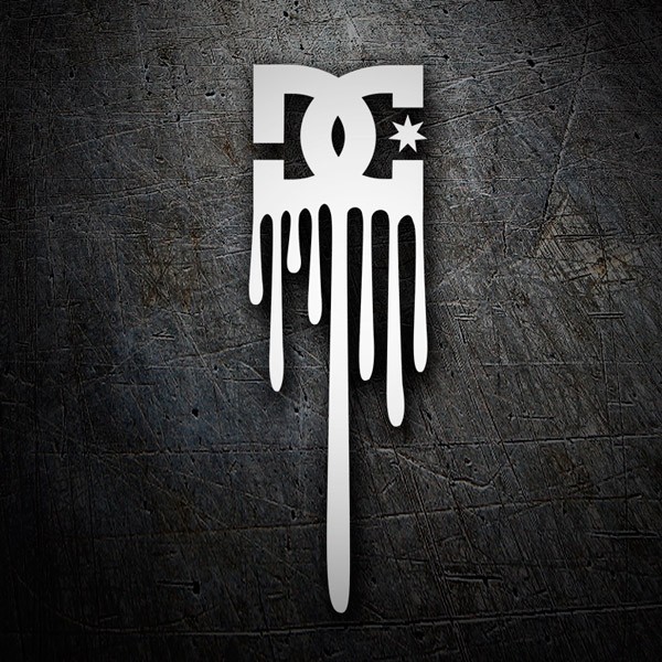 Autocollants: Logo DC Shoes d&eacute;goulinant