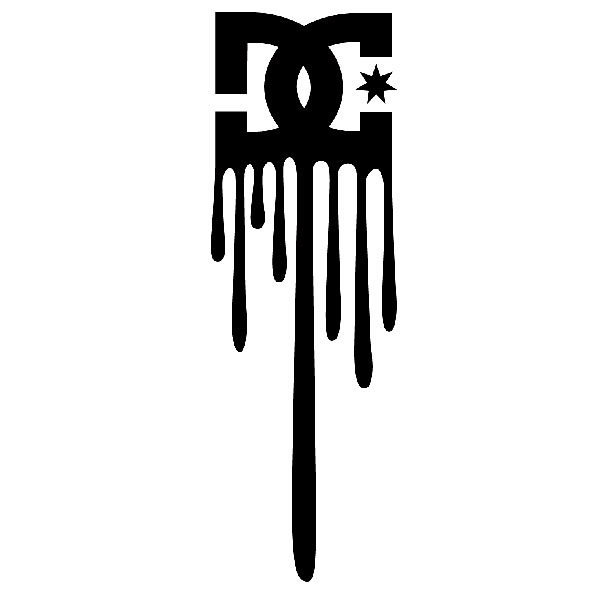 Autocollants: Logo DC Shoes d&eacute;goulinant