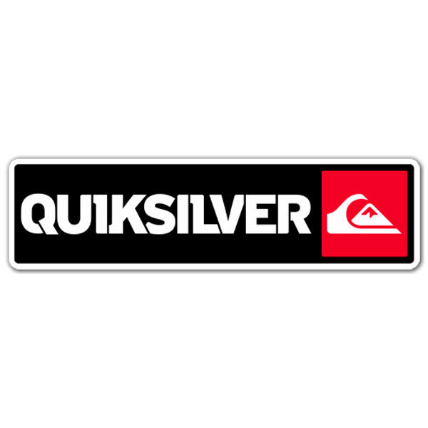 Autocollants: Quiksilver Rouge et Noir