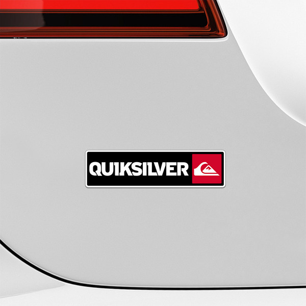 Autocollants: Quiksilver Rouge et Noir