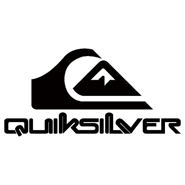 Autocollants: Logo Quiksilver avec lettres