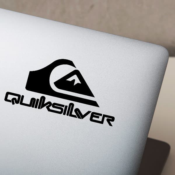 Autocollants: Logo Quiksilver avec lettres