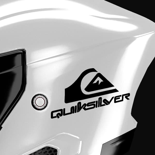 Autocollants: Logo Quiksilver avec lettres