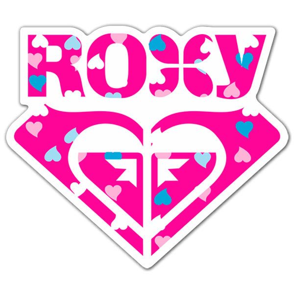 Autocollants: Coeurs Roxy