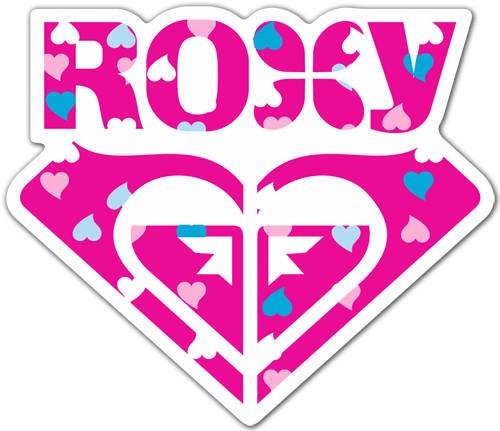 Autocollants: Coeurs Roxy