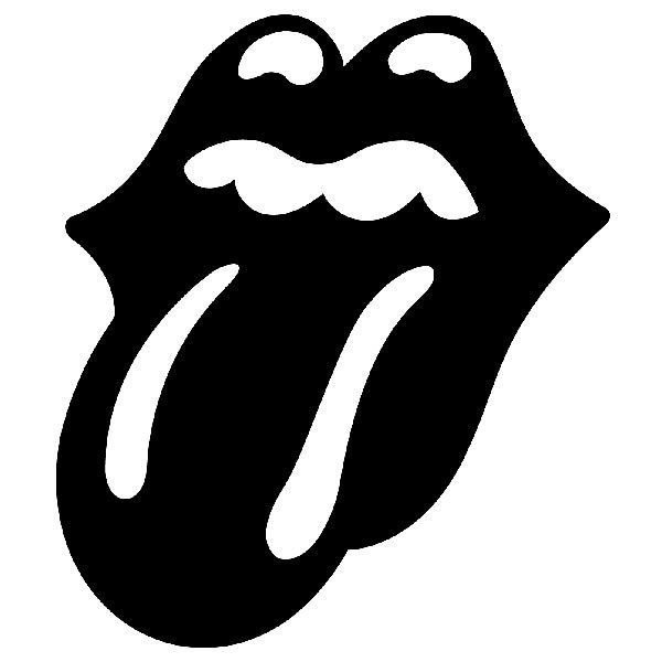 Autocollants: The Rolling Stones langue