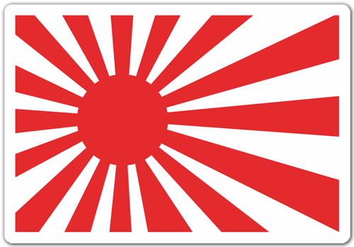 Autocollants: Rising Sun Flag