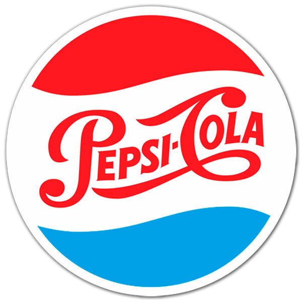Autocollants: Pepsi Cola Logo 1950