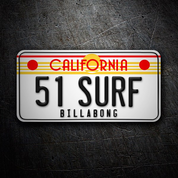 Autocollants: Billabong California Plaque d