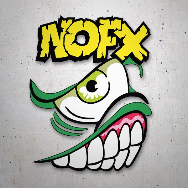 Autocollants: Nofx punk rock logo