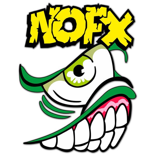 Autocollants: Nofx punk rock logo