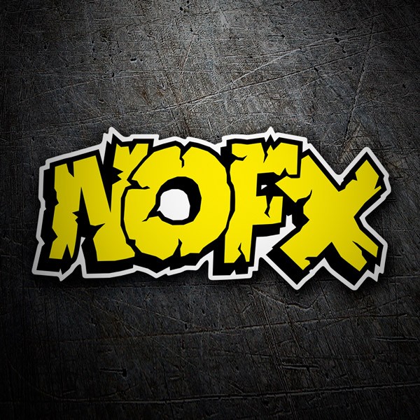 Autocollants: NOFX en Lettres Majuscules avec Typographie Stylis