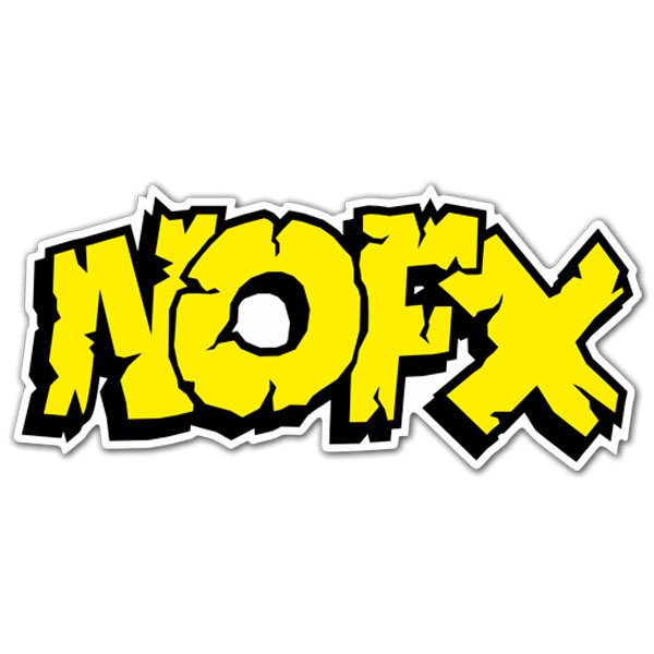 Autocollants: NOFX en Lettres Majuscules avec Typographie Stylis