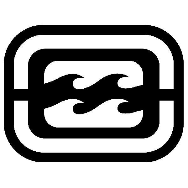Autocollants: Billabong logo inversé