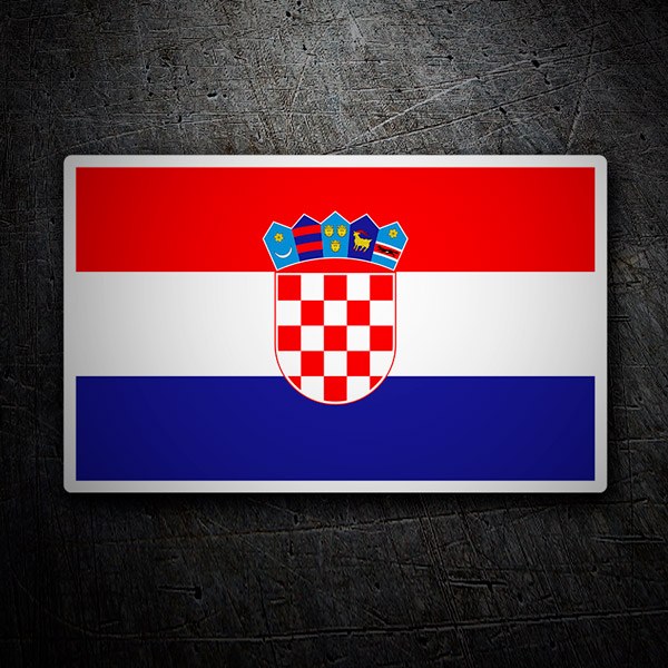 Autocollants: Drapeau de la Croatie