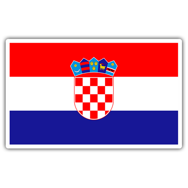Autocollants: Drapeau de la Croatie 0