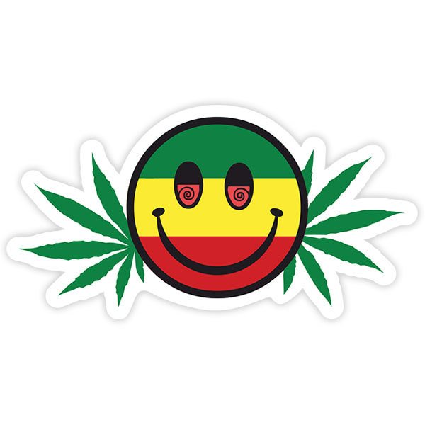 Autocollants: Emoji marijuana