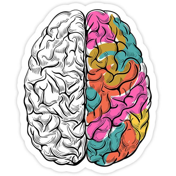 Autocollants: Cerveau créatif