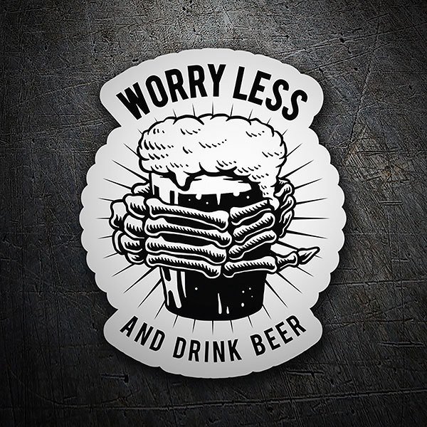 Autocollants: Pr&eacute;occupe-toi moins