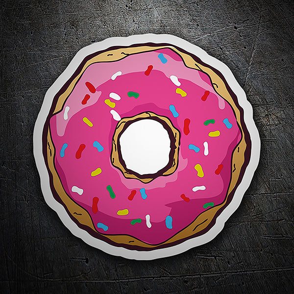 Autocollants: Donut de Homer Simpson