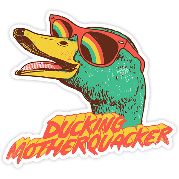 Autocollants: Ducking motherquacker