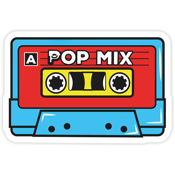 Autocollants: Cassette Pop Mix 0