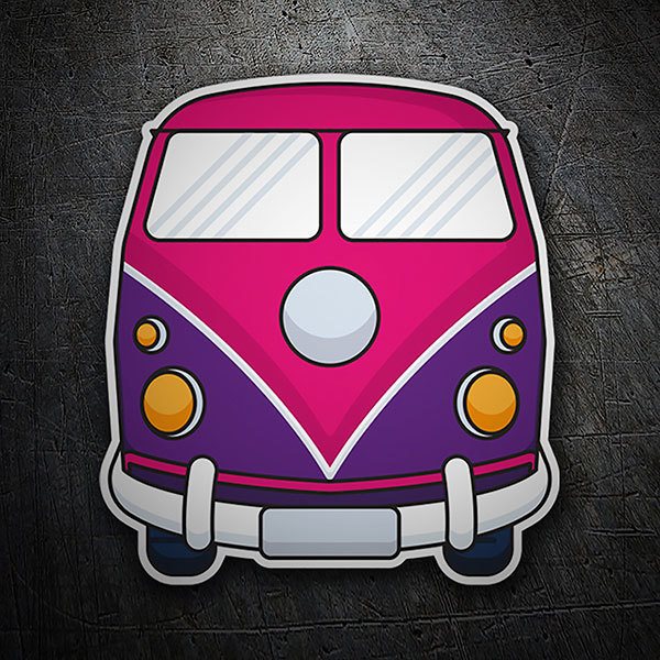 Autocollants: Camionnette Hippie