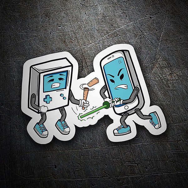 Autocollants: Game Boy vs Smartphone