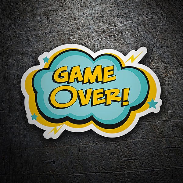 Autocollants: Game Over 1