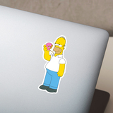 Autocollants: Homer Simpson mangeant des beignets 4