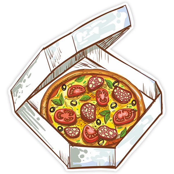 Autocollants: Pizza à emporter