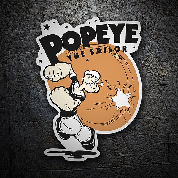 Autocollants: Popeye poinçonnant