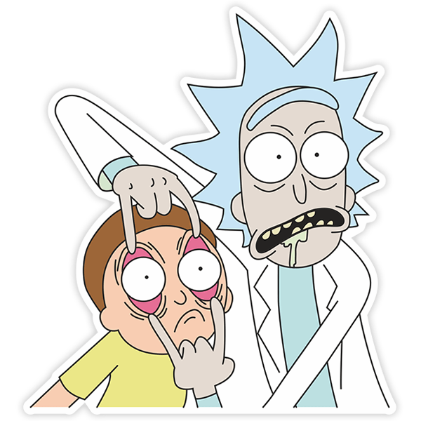 Autocollants: Rick et Morty