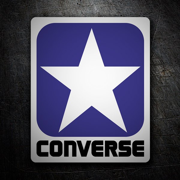 Autocollants: Converse bleu 1