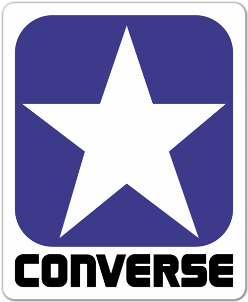 Autocollants: Converse bleu 0
