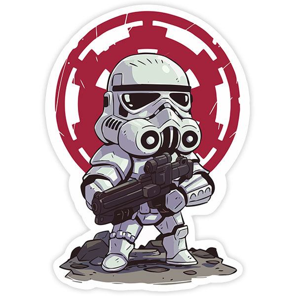 Autocollants: Stormtrooper cartoon