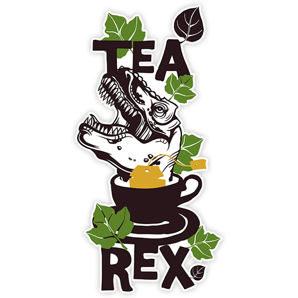 Autocollants: Tea Rex